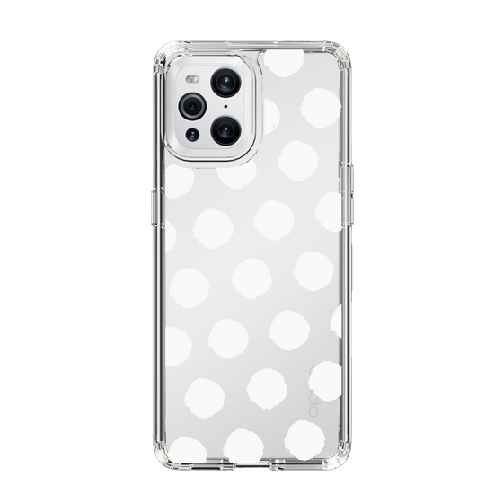 Slim Protection Case［ Original - Favorite Color Polka Dots - White ］