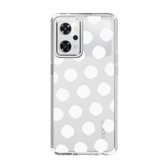 Slim Protection Case［ オリジナル - 推し色水玉 - ホワイト ］
