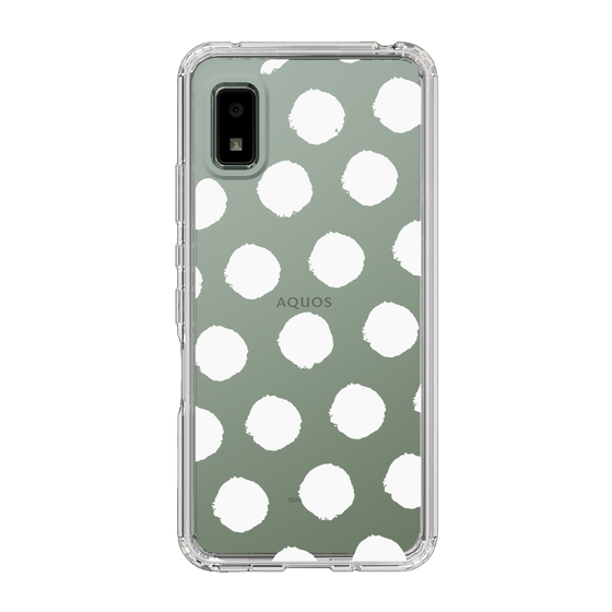Slim Protection Case［ Original - Favorite Color Polka Dots - White ］