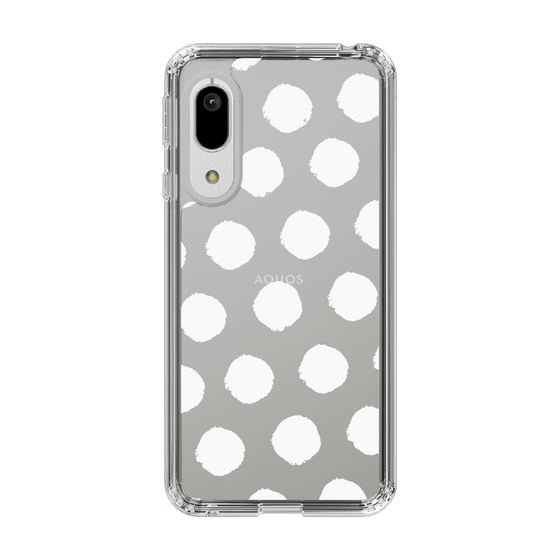 Slim Protection Case［ Original - Favorite Color Polka Dots - White ］