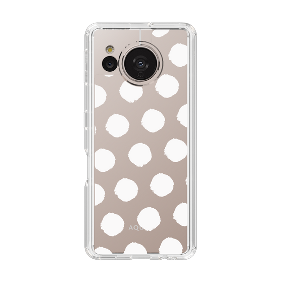 Slim Protection Case［ Original - Favorite Color Polka Dots - White ］