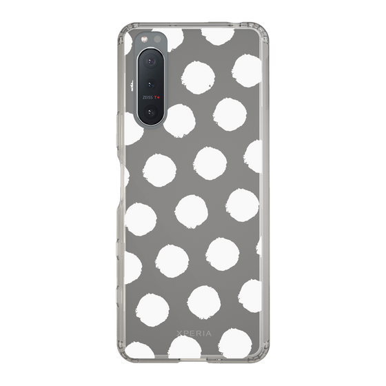 Slim Protection Case［ Original - Favorite Color Polka Dots - White ］