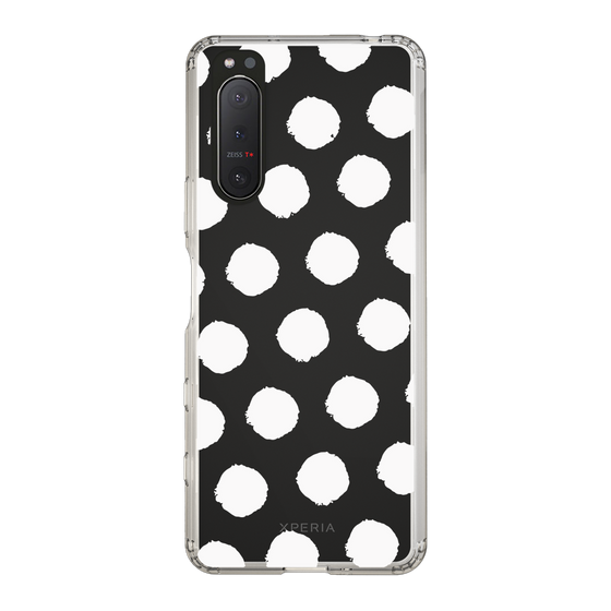 Slim Protection Case［ Original - Favorite Color Polka Dots - White ］