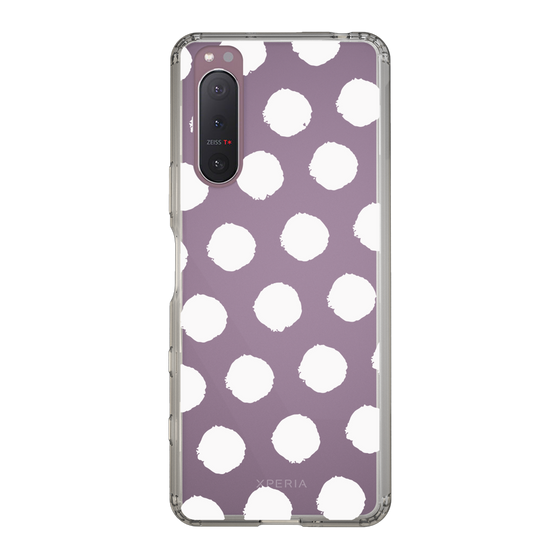 Slim Protection Case［ Original - Favorite Color Polka Dots - White ］