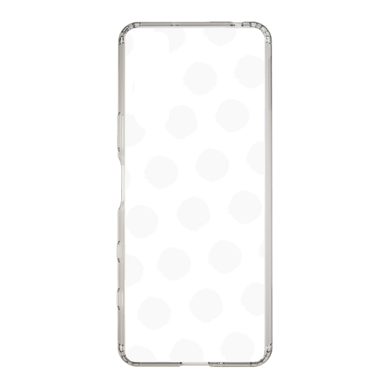 Slim Protection Case［ Original - Favorite Color Polka Dots - White ］