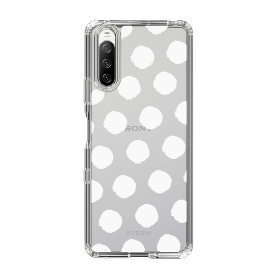 Slim Protection Case［ Original - Favorite Color Polka Dots - White ］