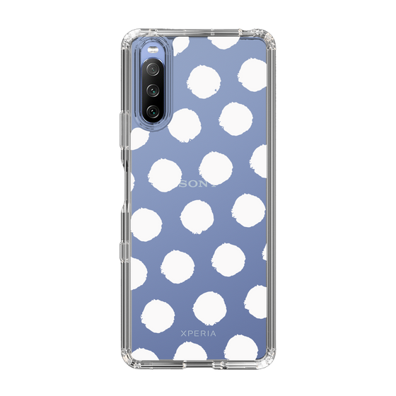 Slim Protection Case［ Original - Favorite Color Polka Dots - White ］