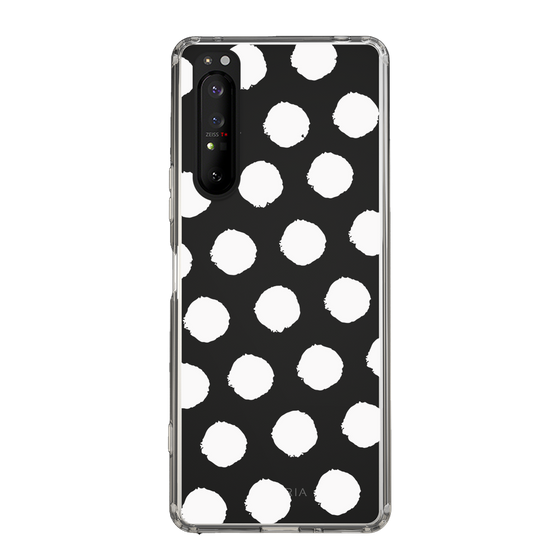Slim Protection Case［ Original - Favorite Color Polka Dots - White ］