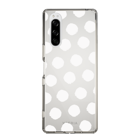 Slim Protection Case［ Original - Favorite Color Polka Dots - White ］