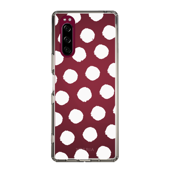 Slim Protection Case［ Original - Favorite Color Polka Dots - White ］