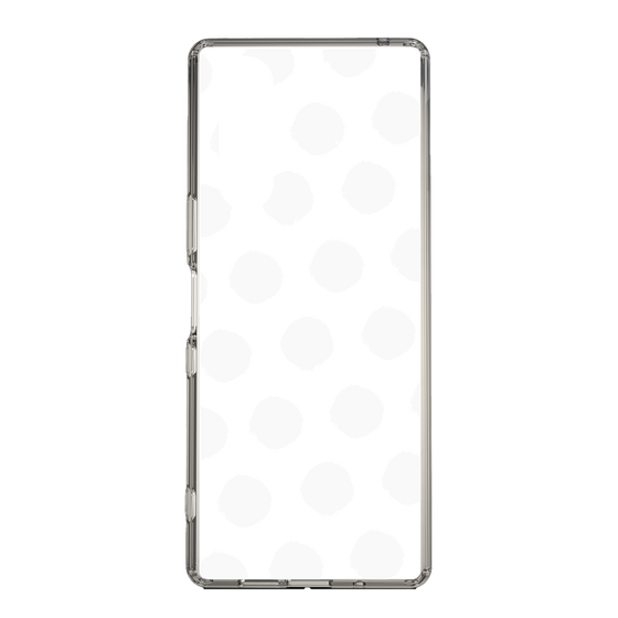 Slim Protection Case［ Original - Favorite Color Polka Dots - White ］