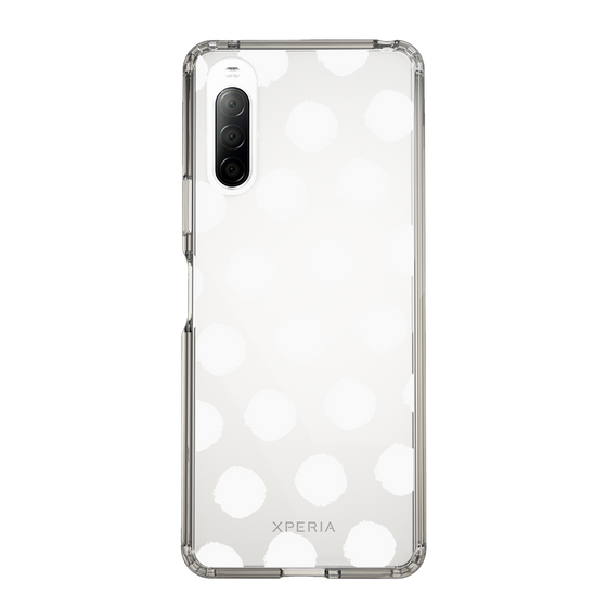 Slim Protection Case［ Original - Favorite Color Polka Dots - White ］