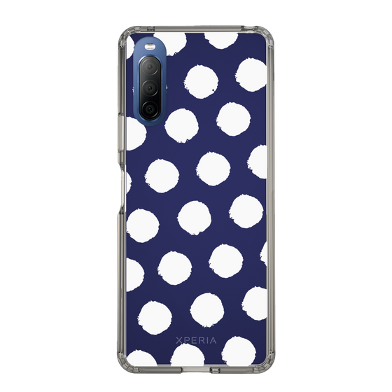 Slim Protection Case［ Original - Favorite Color Polka Dots - White ］