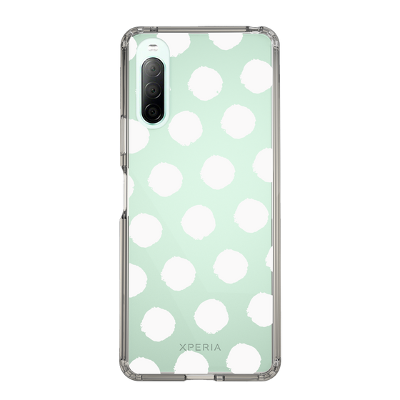 Slim Protection Case［ Original - Favorite Color Polka Dots - White ］