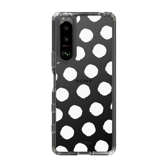 Slim Protection Case［ Original - Favorite Color Polka Dots - White ］