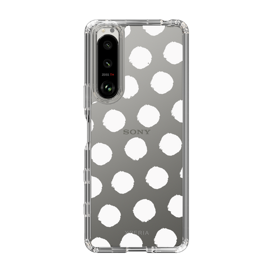 Slim Protection Case［ Original - Favorite Color Polka Dots - White ］