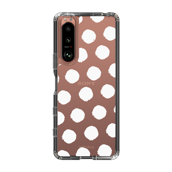 Slim Protection Case［ Original - Favorite Color Polka Dots - White ］