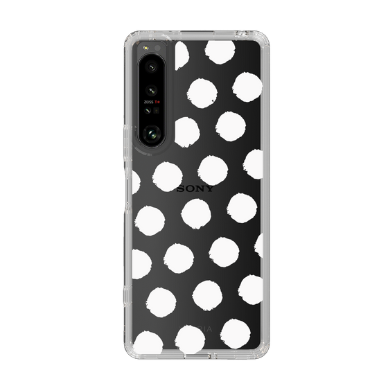 Slim Protection Case［ Original - Favorite Color Polka Dots - White ］