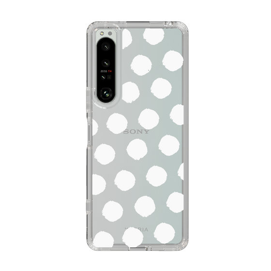 Slim Protection Case［ Original - Favorite Color Polka Dots - White ］