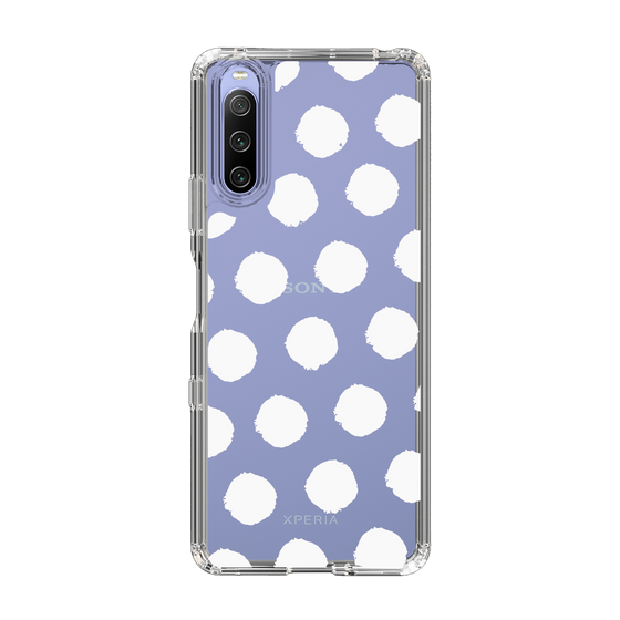 Slim Protection Case［ Original - Favorite Color Polka Dots - White ］