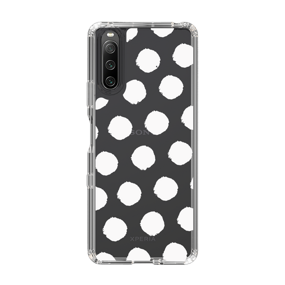 Slim Protection Case［ Original - Favorite Color Polka Dots - White ］