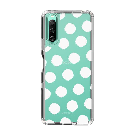 Slim Protection Case［ Original - Favorite Color Polka Dots - White ］