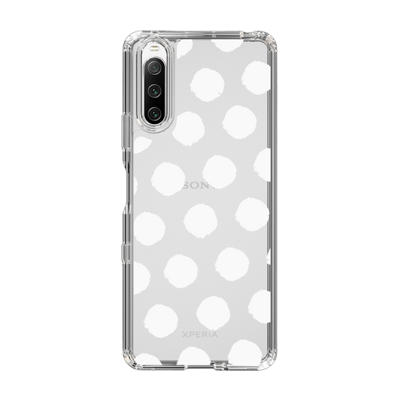 Slim Protection Case［ Original - Favorite Color Polka Dots - White ］
