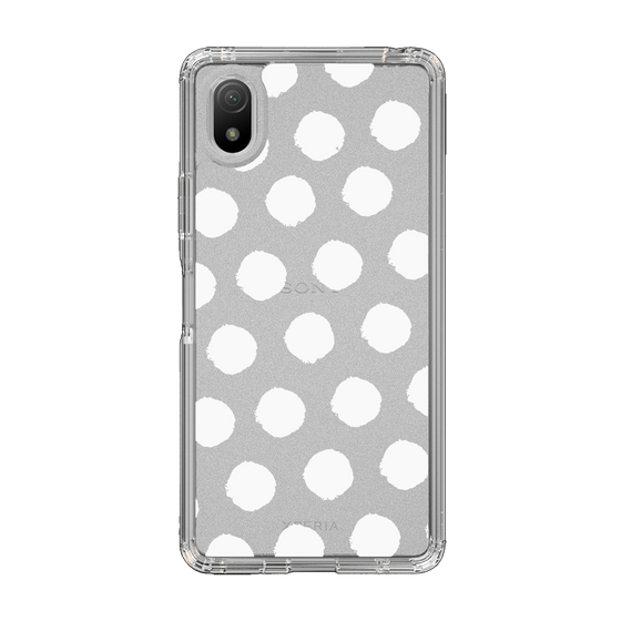 Slim Protection Case［ Original - Favorite Color Polka Dots - White ］
