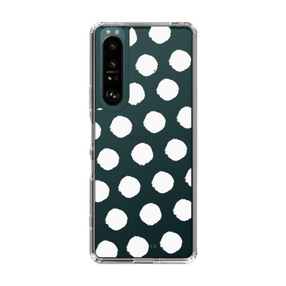 Slim Protection Case［ Original - Favorite Color Polka Dots - White ］