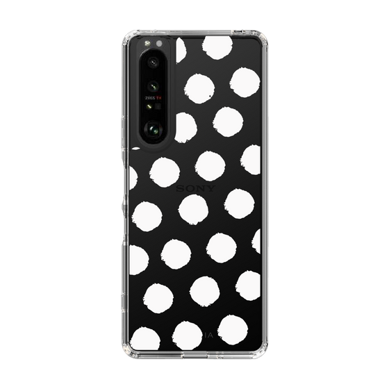 Slim Protection Case［ Original - Favorite Color Polka Dots - White ］