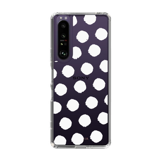 Slim Protection Case［ Original - Favorite Color Polka Dots - White ］