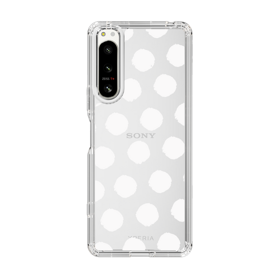 Slim Protection Case［ Original - Favorite Color Polka Dots - White ］