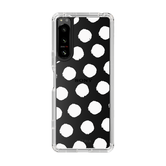 Slim Protection Case［ Original - Favorite Color Polka Dots - White ］