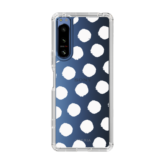 Slim Protection Case［ Original - Favorite Color Polka Dots - White ］