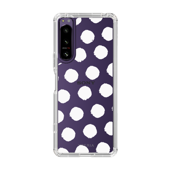 Slim Protection Case［ Original - Favorite Color Polka Dots - White ］