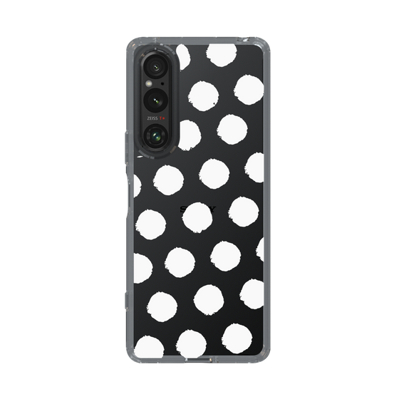Slim Protection Case［ Original - Favorite Color Polka Dots - White ］