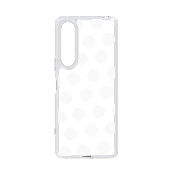 Slim Protection Case［ Original - Favorite Color Polka Dots - White ］