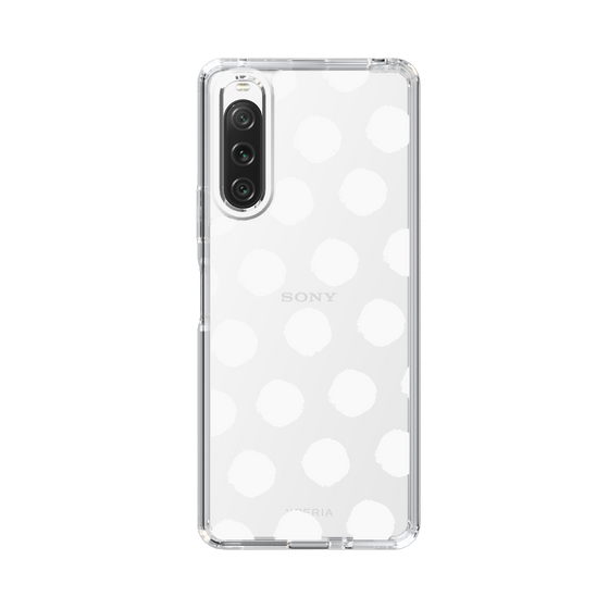 Slim Protection Case［ Original - Favorite Color Polka Dots - White ］