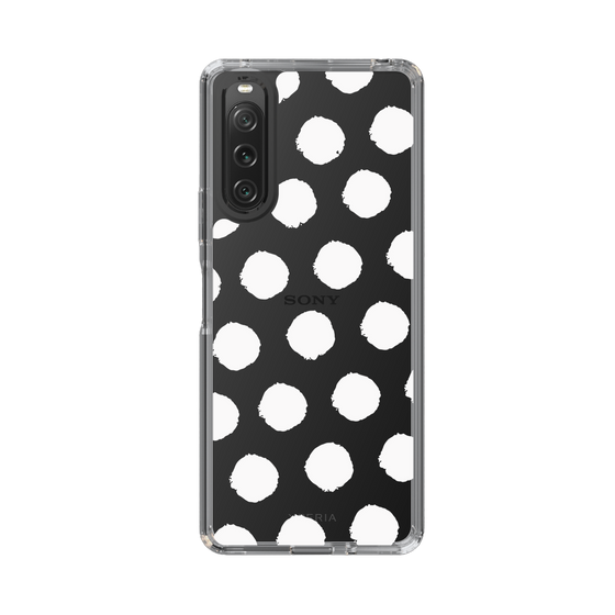 Slim Protection Case［ Original - Favorite Color Polka Dots - White ］