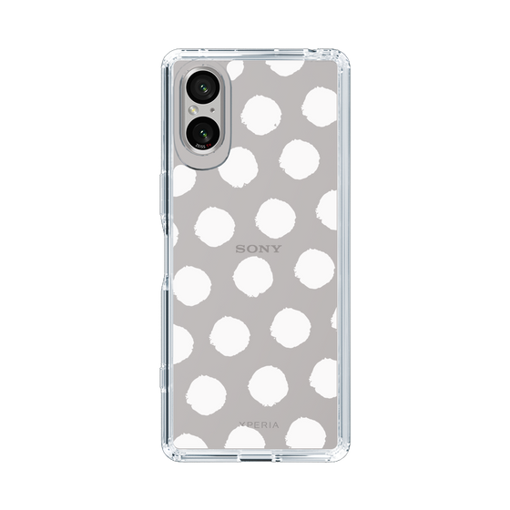 Slim Protection Case［ Original - Favorite Color Polka Dots - White ］