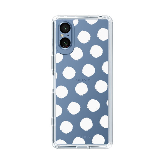 Slim Protection Case［ Original - Favorite Color Polka Dots - White ］