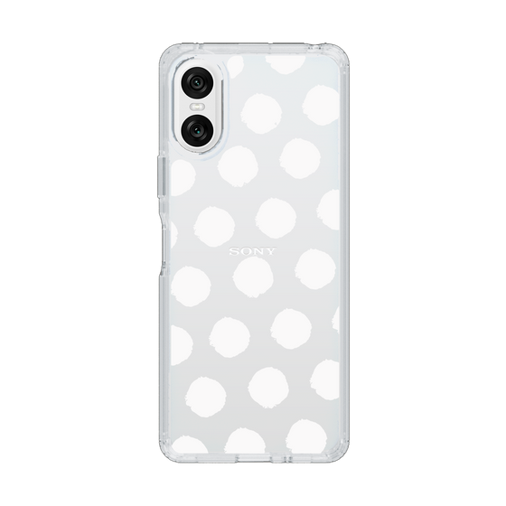 Slim Protection Case［ Original - Favorite Color Polka Dots - White ］