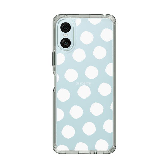 Slim Protection Case［ Original - Favorite Color Polka Dots - White ］