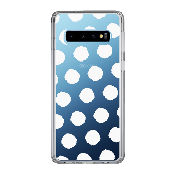 Slim Protection Case［ Original - Favorite Color Polka Dots - White ］