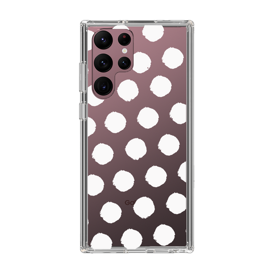 Slim Protection Case［ Original - Favorite Color Polka Dots - White ］