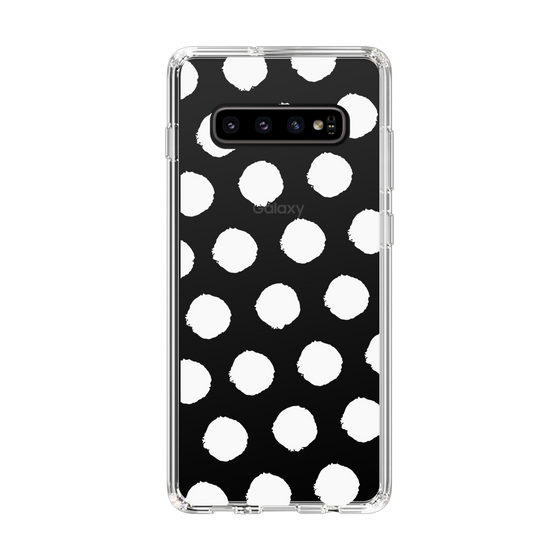 Slim Protection Case［ Original - Favorite Color Polka Dots - White ］