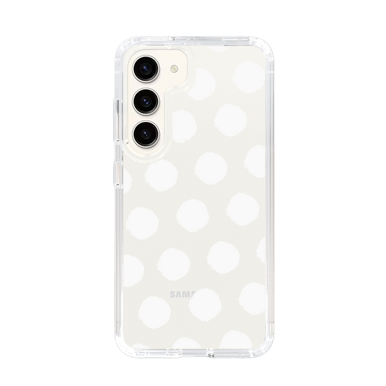 Slim Protection Case［ Original - Favorite Color Polka Dots - White ］