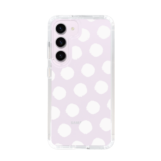 Slim Protection Case［ Original - Favorite Color Polka Dots - White ］