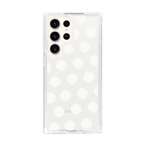 Slim Protection Case［ Original - Favorite Color Polka Dots - White ］