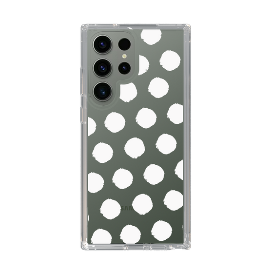 Slim Protection Case［ Original - Favorite Color Polka Dots - White ］